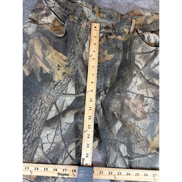 Vintage Realtree Camo Pants Mens 40x32 Brown Straight Hunting Outdoor Camouflage - Picture 5 of 6